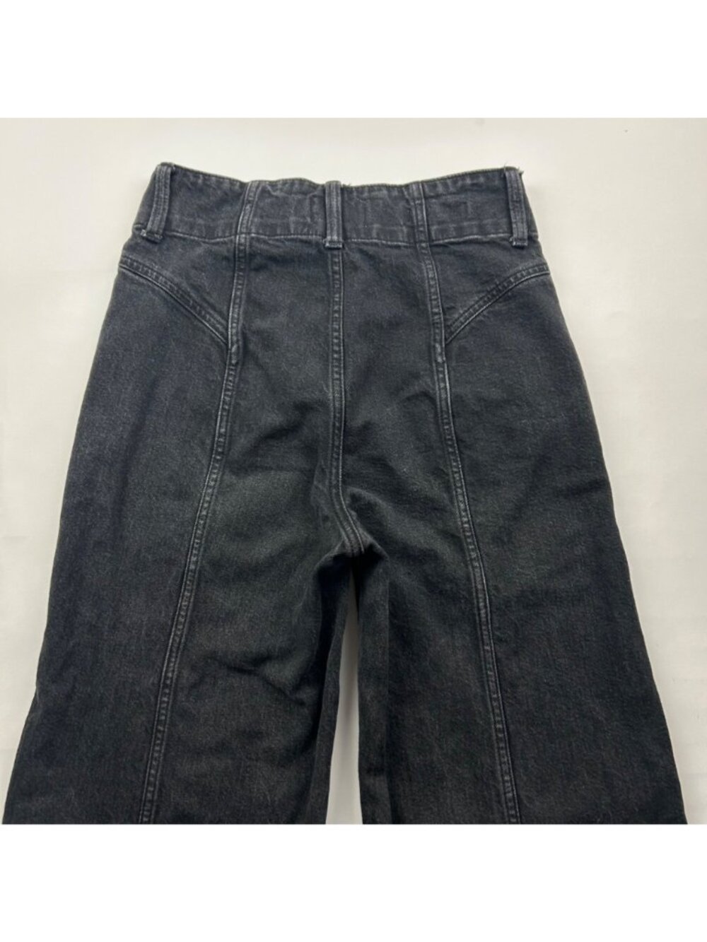 Universal Thread Black Denim High Rise Wide Leg Jeans 6R - Picture 6 of 6